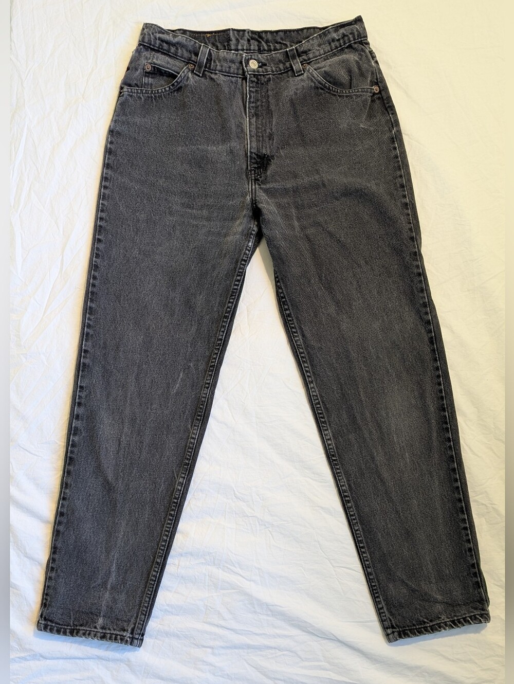 Levi's Orange Tab Black Straight Leg Jeans - Women's Medium